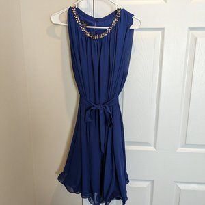 Ted Baker London Grecian Blue Dress  Sz 3 or 4